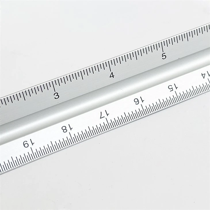 Aluminum Three Side Scale Ruler (4)